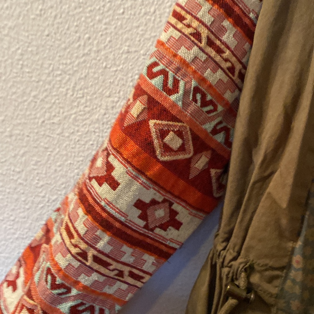 Paparazzi Multi Pattern High Low Utility Jacket S… - image 3